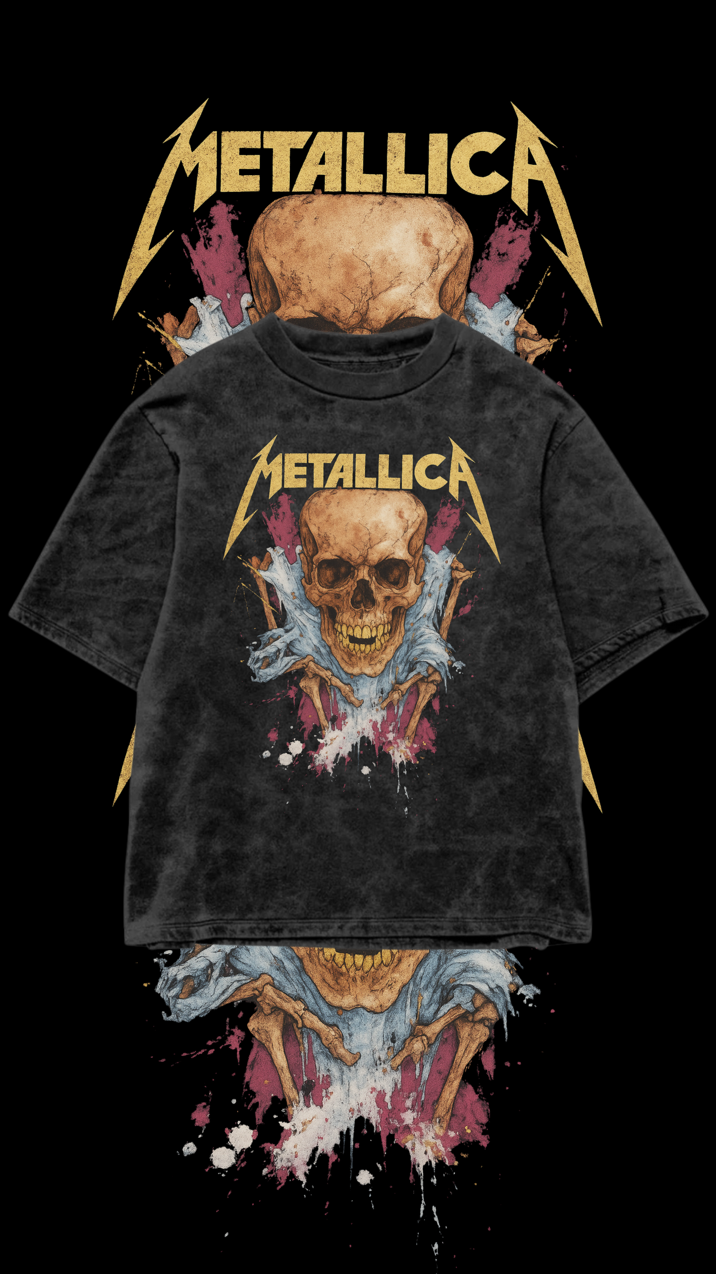 Metallic Skull Surge (Acid Wash)