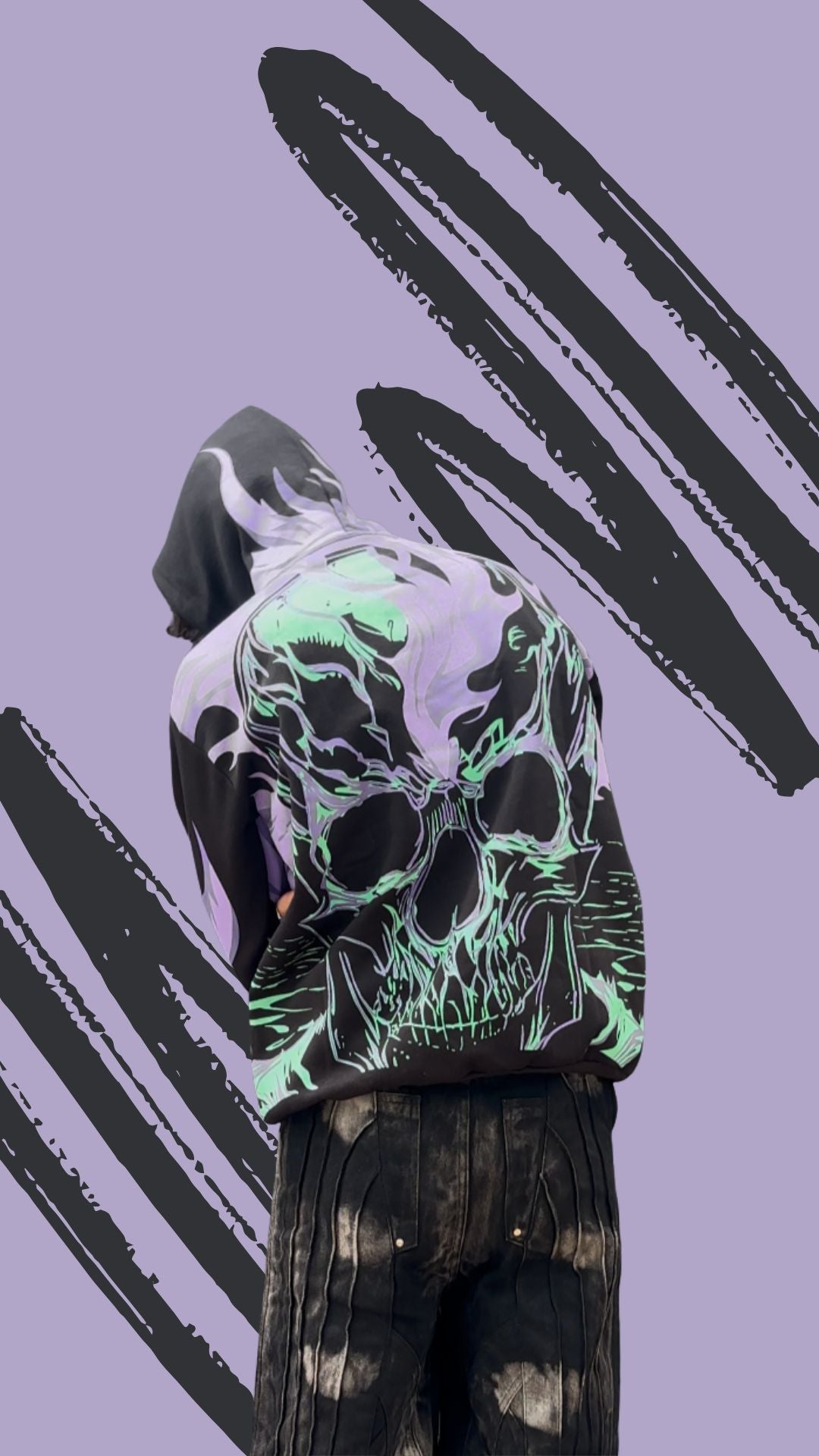 Skull Flame Hoodie